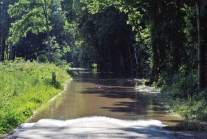 Flooded road