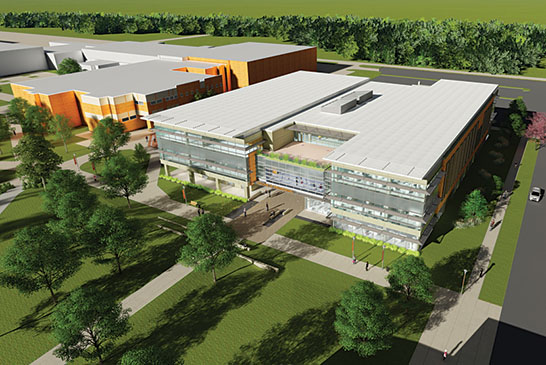 Proposed design of new engineering building