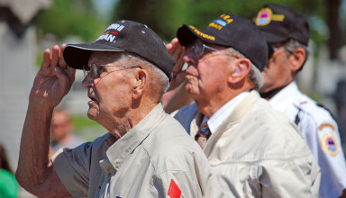 Saluting veterans