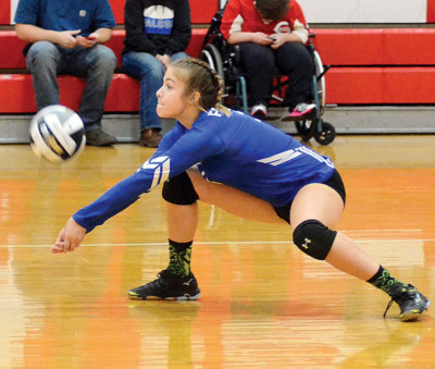 Digging out the ball