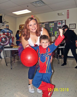Dancing with superhero