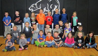 HN Elementary students of the month for grades K-2.