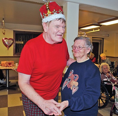 Sharing a dance on Valentine's Day