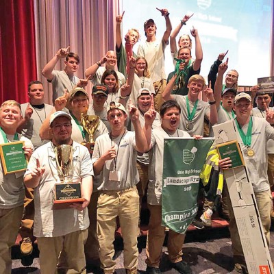 Submitted photo Ohio Hi-Point’s Outdoor Careers students celebrate winning first place