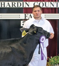 Winning junior champion and senior reserve champion Holstein honors at Wednesday’s dairy show was Nathan Mattson, son of Sue and Paul Mattson. Nathan attends Ada High School where he is a member of the FFA.