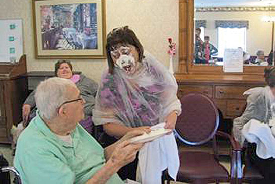 Residents "cream" staff