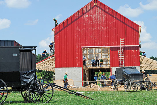Barn going up