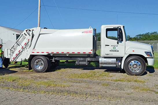 New recycling truck