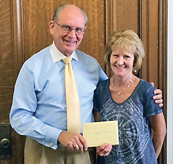 Volunteer honored