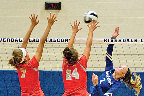 By a pair of blockers featured