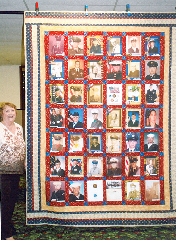 Family veterans quilt