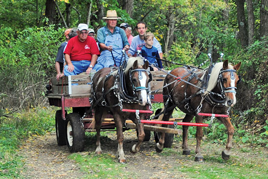 Forestry Field Day hay ride