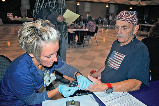 Health fair screening