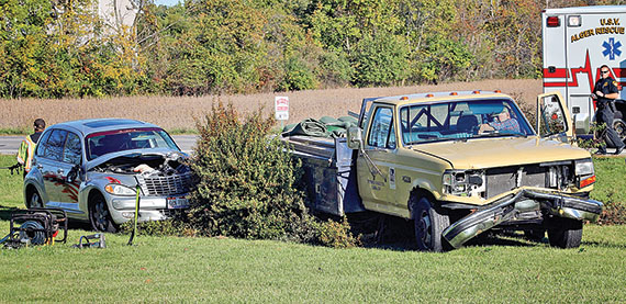 Two-car accident