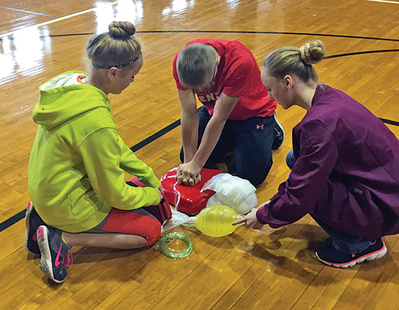 CPR, AED demonstration