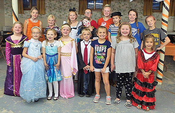 Girl Scouts and guests