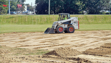Infield taking shape