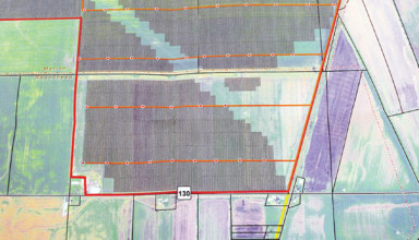 Map shows location of proposed Hardin Solar south of McGuffey