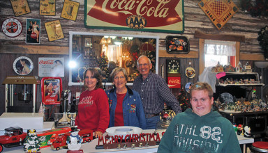 Soda fountain feature