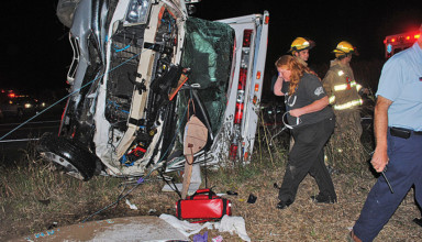 Scene of October crash that killed EMT Krista McDonald