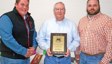 Honored for service