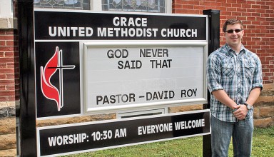 Pastor David Roy of Grace United Methodist Church, Dunkirk