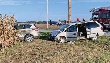 Two-vehicle injury crash