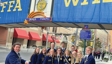 Benjamin Logan FFA students at National FFA Convention in Indianapolis