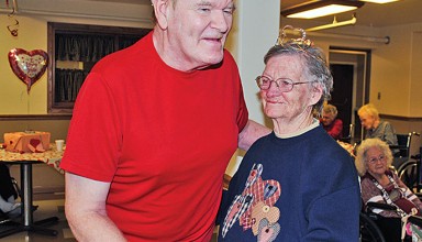 Sharing a dance on Valentine's Day