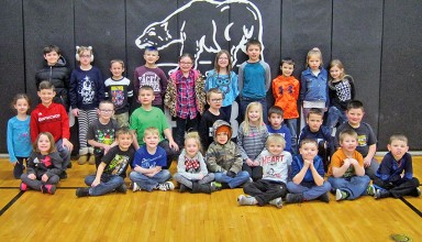 Hardin Northern Elementary Students of Month for February, grades K-2