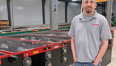 Dustin McCullough inside Stillwater Metal