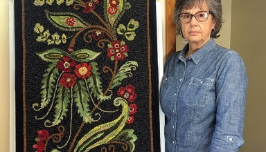 Rugs on display at R'mont Library