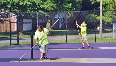 Ada tennis court redo
