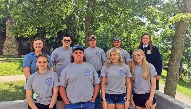 Benjamin Logan FFA members at Ohio Leadership Camp