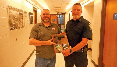 Retiring officer honored