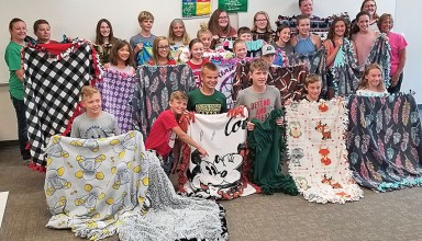 Club makes blankets