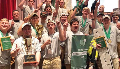 Submitted photo Ohio Hi-Point’s Outdoor Careers students celebrate winning first place